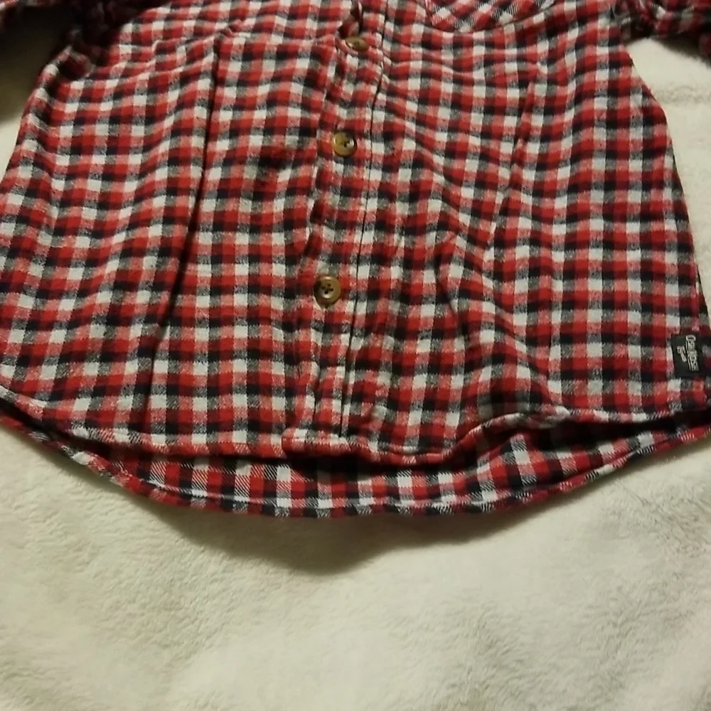 Oshkosh B'Gosh Boy's Plaid Button Down Long Sleeve Shirt